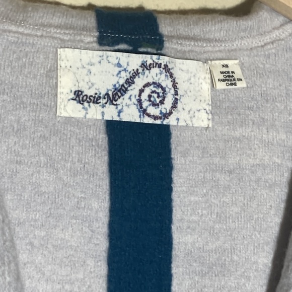 Rosie Neira Cardigan Hoodie Woodland Fairy Boiled Wool Anthropologie Ivory XS - Picture 5 of 12